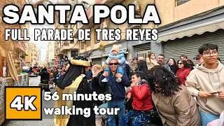 👑 I Walked with King Balthazar! Cabalgata de Reyes Magos Santa Pola 2026  🇪🇸 Full Parade Tour 4K