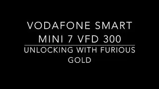 How To Unlock VODAFONE Smart Mini 7 VFD 300 WITH FURIOUS GOLD OT SMART TOOL