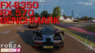 Forza Horizon 4 PC - FX-8350 + RX 570 Benchmark - 1080p 60 fps
