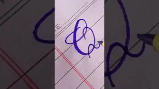 Elegant Calligraphy Letter Q | Stylish Q Writing Tutorial