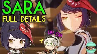 I LOVE HER! Kujou Sara Looks like Waifu Bennett! Full Official Details | Genshin Impact