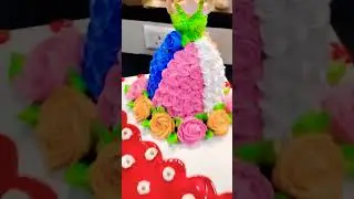 Barbie doll shortsstory#YouTubesshorts#YouTubeprint#cake#fondantcake#cakedecoration#newdesigncake#3D