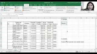Uso de la herramienta Excel- AUDITORIA Y CONTROL DE GESTI&Oacute;N