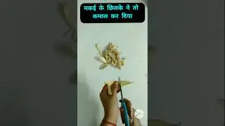 Corn Husk Craft Idea #diy #youtubeshorts #bestoutofwaste  #shortvideo #shorts #cornhusk #craft