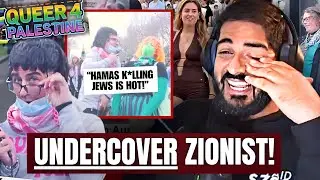 Zionist Jew INFILTRATES Queers For Palestine Rally, What He Sees There Is Absolutely WILD!