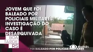 Jovem que foi baleado por policiais militares: investigação do caso é desarquivada