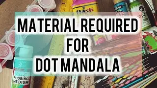 Material required for Dot Mandala | Dot mandala for beginners #dotmandala #dotmandalapainting #dot