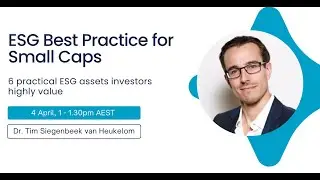 ESG Best Practice for Small Caps
