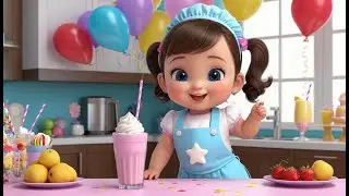 Baby Chef Milkshake Party | Fun Nursery Rhyme for Kids | Baby Learning Song
