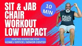 10 Min Sit and Jab Seated Boxing Chair Workout | Low Impact | All Fitness Levels