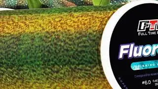 FTK 300/500m Invisible Fishing Line Speckle Fluorocarbon Coating Line 0.20mm-0.50mm 4.13LB-34.32LB S