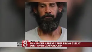 Man under arrest after firing gun at Deep River campground