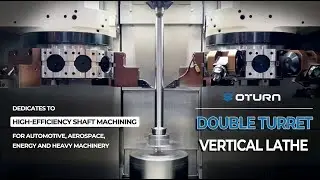Double-Turret CNC Vertical Lathe &mdash; Revolutionizing Shaft Machining Efficiency #cnc #machine #metal