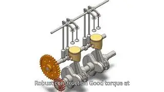 Single Cylinder Engine with Overhead Valve📌#engine #automobile  #combustionengine #ohv #mechanism