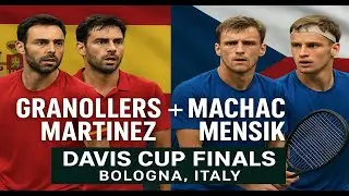 Granollers+Martinez Vs Machac+Mensik | Tennis Davis Cup Finals Bologna Italy | Live Score & Match