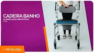 Cadeira Banho Alumínio 150kg Desmontável