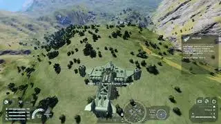 Flight test. WIP - Kestrel tilt thruster aircraft.  By NODOMINO in Space Engineers