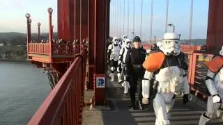 Stormtroopers on the Golden Gate Bridge