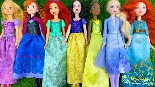 Cute Miniatures Disney Princess Frozen ELSA & Annall! elsa satisfying unboxing
