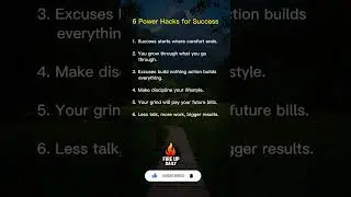 7 Power Hacks for Success #DailyGrowth #LifeHacks2025 #MindsetMotivation #GrindHarder