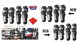 AllExtreme EXPBKG4 Stainless Steel Knee Guard Breathable Adjustable Knee & Elbow Pads Protection
