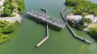 Casey Key Swing Bridge, Fish House and Tiki Bar at Blackburn Point