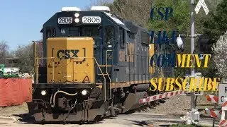 [CSXT]2806[GP38-2] & 2767 [GP38-2]Leads Y105-27 Headed to The interchanging yard & A Shave & Haircut