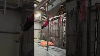 Hank Ninja Lache flywheel training at Level Up #ninjawarrior #anw #ninja