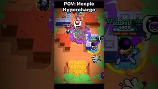 Meeple Hypercharge OP🤯 #brawlstars #brawlstarsshorts #brawlstarsgame #fyp #brawlstars2025 #shorts