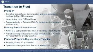 CRG Defense's Navy STP Tech Talk on Active Part Filtering for Additive Manufacturing Candidate ID
