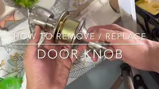 How to remove or replace a door knob without visible screws / DIY Now
