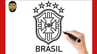 HOW TO DRAW BRAZIL FOOTBALL LOGO