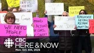 Here & Now, Mon, Oct. 6, 2025 l Rally organizers call for more student support in Gander schools