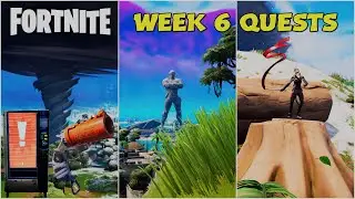 Fortnite Week 6 Quests, Challenges all Completed Live (hopefully) Video Editing.