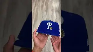 Philadelphia Phillies Team Eats Logo 59Fifty New Era Fitted Cap Blue Sky Blue Under Brim