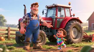 Farmer&rsquo;s Tractor With Baby | Fun Farm Song for Kids | Tractor Adventure Nursery Rhyme 🚜🌾