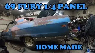 1969 Plymouth Fury 1/4 Panel Fabrication.  Mopar Big Block Ratty Muscle Car.