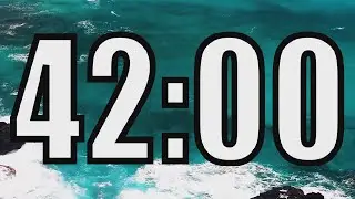 42 minute timer with Calm and Soft Music and sea in the background