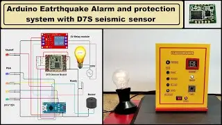 Arduino Eatrthquake alarm and protection system with D7S seismic Sensor