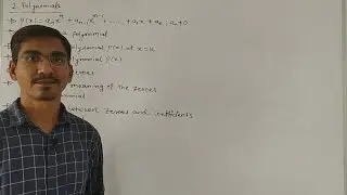 STD 9, 10 Maths Chapter 2 Polynomials Introduction NCERT CBSE GSEB