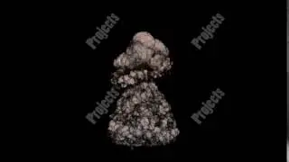 Realistic nuke explosion with alpha channel