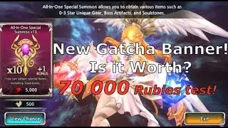 [King's Raid] 70K ruby test. Watch before pulling!
