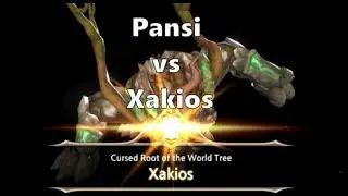 [King's Raid] Pansi vs Xakios (Hell) Ut3 vs Ut4