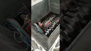 Waste electric cable copper wire shredder machine