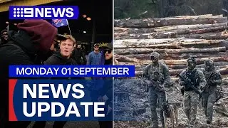 Fallout from anti-immigration protests; search continues for alleged gunman | 9 News Australia