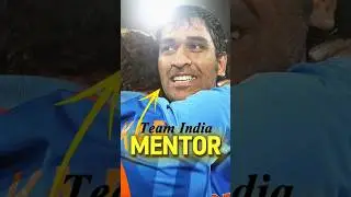 Ms Dhoni Team India New Mentor #shorts