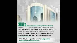 SEBI's new settlement rule 🌑 everything you need to know 🌑🌑 stock market info 🌑🌑
