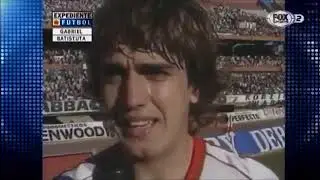 Gabriel Batistuta (River Plate) - 17/09/1989 - River Plate 3x1 Racing - 1 gol