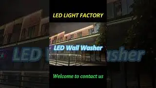 Outdoor facade LED wall wash light