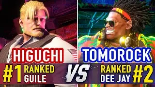 SF6 🤜 Higuchi (#1 Ranked Guile) vs Tomorock (#2 Ranked Dee Jay) 🤛 SF6 High Level Gameplay
